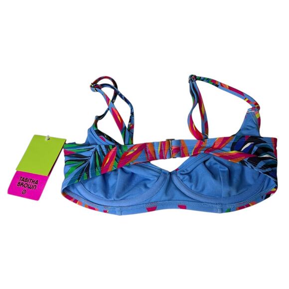 NEW Tabitha Brown SWIM Top Bikini Bra Women's XS 0/2 Underwire Adjustable Floral - Picture 4 of 7